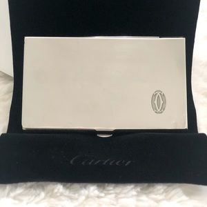 Cartier sterling silver card case